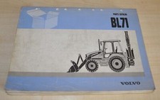 Volvo BL71 Koparko-ładowarka Koparka Ciągnik Części fabryczne Katalog Książka Instrukcja na sprzedaż  PL
