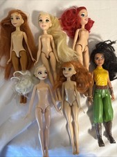 Lote de 6 bonecas Disney nuas 10”-11” artesanato upcycle comprar usado  Enviando para Brazil