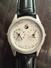 Vintage Korean Air Golden Tower Dual Time Zone Quartz Watch comprar usado  Enviando para Brazil