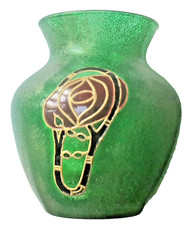 Frosted green glass for sale  NEWARK