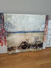 canvas beach bicycle painting for sale canvas beach bicycle painting for sale Bartlett