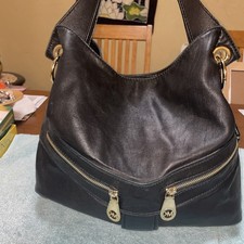 Bolsa de couro macia preta Michael Kors comprar usado  Enviando para Brazil