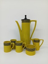 Yellow ceramic coffee for sale  UK