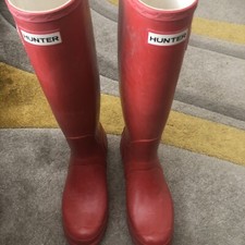 Red hunter wellies for sale  DURHAM