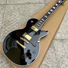 Guitarra elétrica LP de alta qualidade, 2003 loja personalizada ébano preto beleza corpo sólido comprar usado  Enviando para Brazil