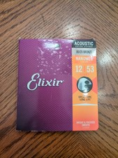 Cordas de guitarra acústica Elixir 11052 Nanoweb 80/20 bronze luz 0,012-.053 comprar usado  Enviando para Brazil