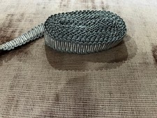 Acabamento vintage cinza prata – 96" – Trança de borda em loop - 1/2" comprar usado  Enviando para Brazil