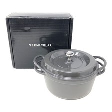 Vermicular × Mercedes Benz panela de forno redonda 18cm 1,4L trufa cinza esmalte fundido comprar usado  Enviando para Brazil