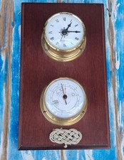 Barometro orologio ottone usato  San Giorgio a Cremano