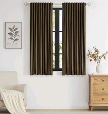Cortinas de veludo marrom primerose 63 polegadas de comprimento para sala de estar, blackout 2 painéis comprar usado Cortinas de veludo marrom primerose 63 polegadas de comprimento para sala de estar, blackout 2 painéis comprar usado  Enviando para Brazil