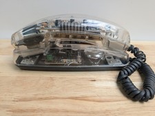 Telefone fixo modelo transparente transparente antigo da década de 1990 Radio Shack - Não testado  comprar usado  Enviando para Brazil