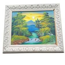 Tropical scene canvas for sale  Sussex
