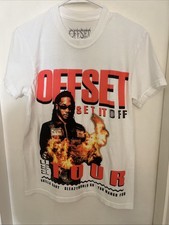 NOVA Camiseta Masculina Offset Set It Off Tour Branca Tamanho P 100% Algodão comprar usado  Enviando para Brazil