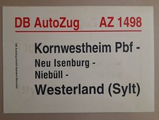 Zuglaufschild 1498 kornwesthei gebraucht kaufen  Eisenheim