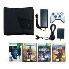 Pacote de console Microsoft Xbox 360 Slim 250 GB com controle e 4 jogos (3) comprar usado  Enviando para Brazil
