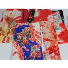 Usado, Conjunto de 5 peças quimono infantil feminino venda a granel vintage japonês antigo seda etc. KD30 comprar usado  Enviando para Brazil