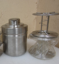 Tanque de desenvolvimento de filme Brooks vintage de aço inoxidável com 2-120 carretéis comprar usado  Enviando para Brazil