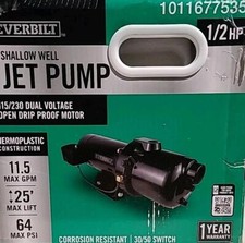 Bomba de jato Everbilt 1/2 HP plástico poço raso, usado comprar usado  Enviando para Brazil
