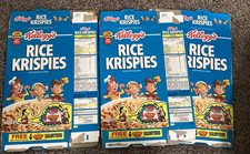 3 caixas de cereais vazias vintage 1994 Kellogg’s Rice Krispies Disney Goof Troop comprar usado  Enviando para Brazil