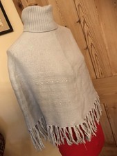 Wool mix poncho for sale  MARKET HARBOROUGH
