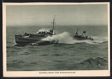 AK Lancha Rápida De La Kriegsmarine A Toda Velocidad comprar usado  Enviando para Brazil