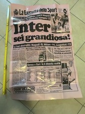 Inter poster gazzetta usato  Lodi