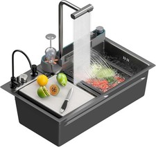 Grifo extraíble de una pieza para fregadero de cocina de un solo tazón COZHAO con arandelas de tazas segunda mano  Embacar hacia Mexico