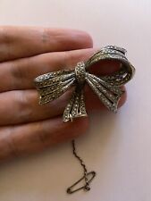 Vintage marcasite bow for sale  NOTTINGHAM