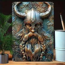 Blechschild wikinger krieger gebraucht kaufen  Limbach-Oberfrohna