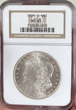 1921 ngc ms63 for sale  High Springs
