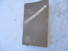 1978 thunderbird owner for sale  Golconda