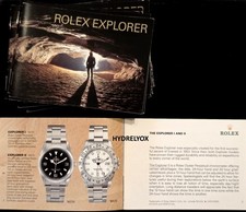 Rolex explorer booklet usato  Reggio Calabria