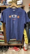Camiseta Barcelona vs Manchester United 2011 UCL Liga dos Campeões Vintage Média comprar usado  Enviando para Brazil