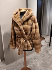 Giacca visone cappuccio usato  Portici