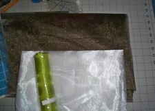 Tecido Tule Marrom Escuro Tule, Organza Transparente Branca, Organza Verde Limão comprar usado  Enviando para Brazil