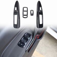 Tampa de elevação de janela apoio de braço porta fibra de carbono preta para Ford Fiesta WT 2008~2016 comprar usado  Enviando para Brazil