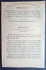 Bovalino regio decreto usato  Italia