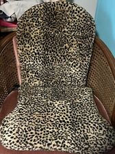 Almofadas de cadeira leopardo pele sintética vintage para uma cadeira 2 peças , usado comprar usado  Enviando para Brazil