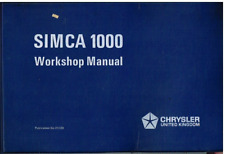Simca 1000 saloon for sale  ALFRETON