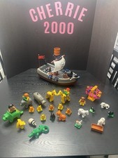 Lote de bonecos LEGO DUPLO navio Pírate canhão de vela brilhante animais balanço pessoas conjunto, usado comprar usado  Enviando para Brazil