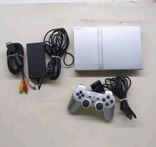 Console Sony PlayStation 2 Slim. Modelo prata SCPH-79001, usado comprar usado  Enviando para Brazil