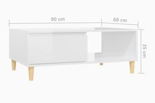 White coffee table for sale  UXBRIDGE