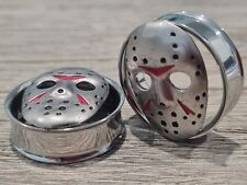 Par de Máscara Jason de Aço Inoxidável Terror Halloween Ear Plug Túnel Maca 8-30m comprar usado  Enviando para Brazil
