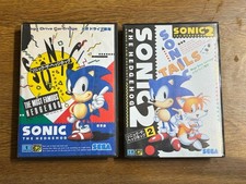 CONJUNTO SONIC THE HEDGEHOG 1 & 2 Mega Drive japonês MEGADRIVE GENESIS comprar usado  Enviando para Brazil