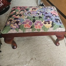 Vintage footstool pansies for sale  ROCHESTER