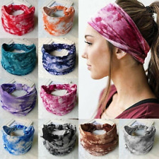 Diadema ancha de algodón turbante deportes yoga anudado banda para el cabello pañuelo envolvente para la cabeza EE. UU. segunda mano  Embacar hacia Mexico