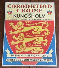 Coronation cruise kungsholm for sale  Myerstown
