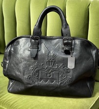 Leather boston bag for sale  LONDON