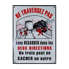 Plaque émaillée train d'occasion  France