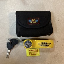 Bloqueio de disco de freio amarelo para motocicleta J & P Cycles com estojo de transporte comprar usado  Enviando para Brazil